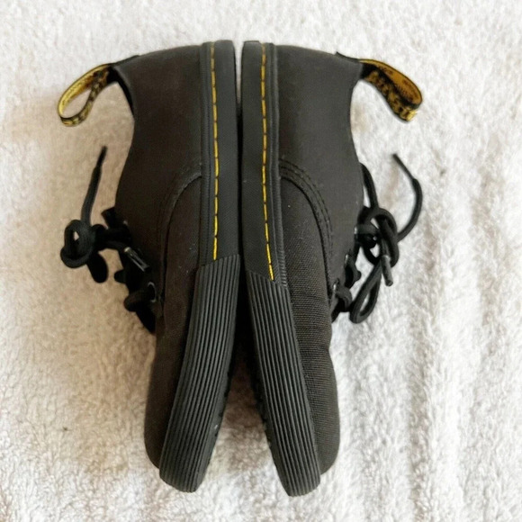 Dr. Doc Martens Kids Unisex 13 Black Santanita J Canvas Shoes Sneakers Lace Up - Picture 7 of 12